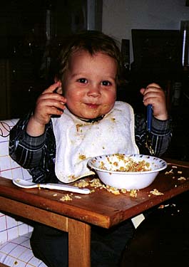 Morsen bij het eten